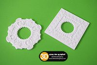  چاپ سه بعدی نمونه گچبری